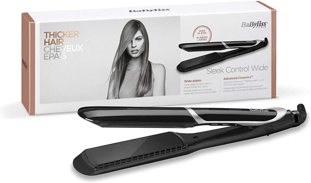 BaByliss ST397E Planchas de pelo profesionales, placas extra anchas