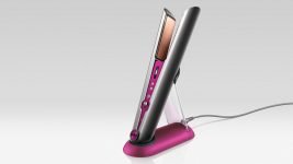 base de carga de la plancha de pelo dyson corrale