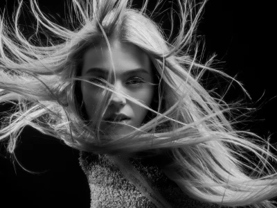 plancha de pelo de aire